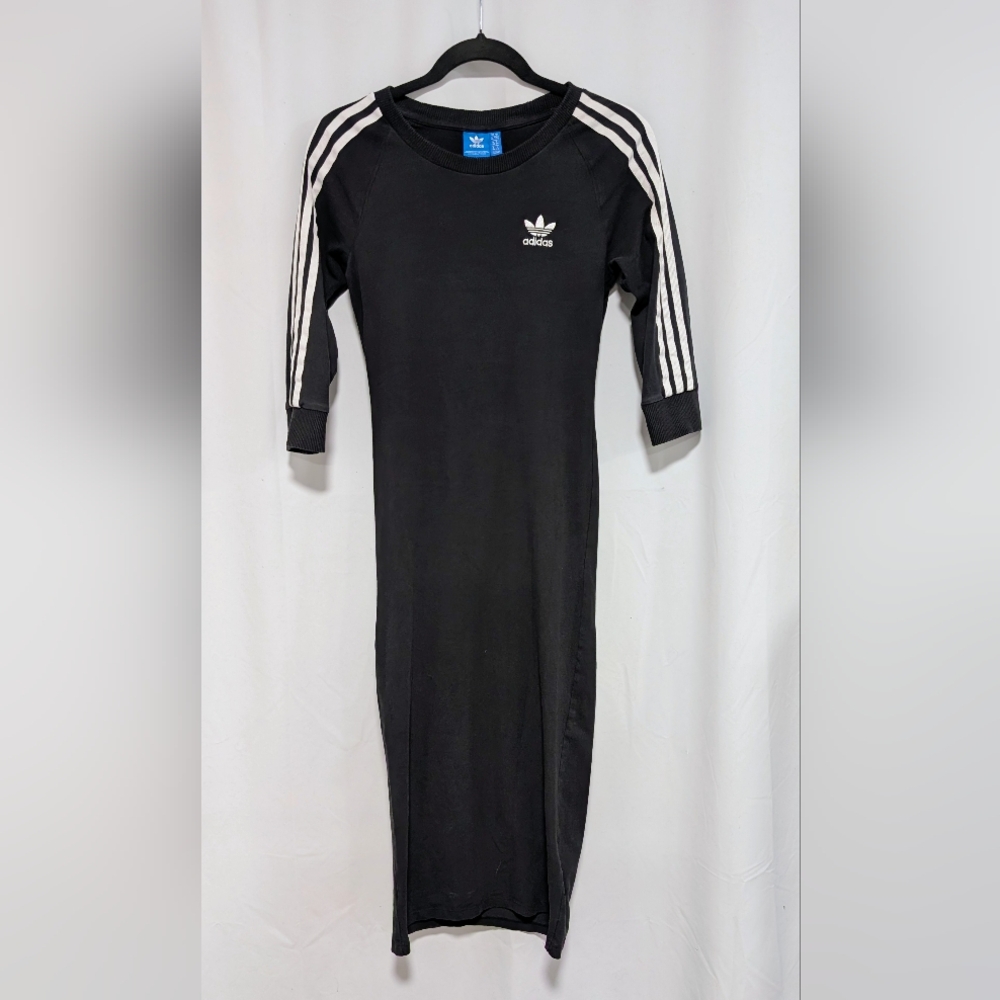 Black Adidas Women's Midi Dress Size Medium